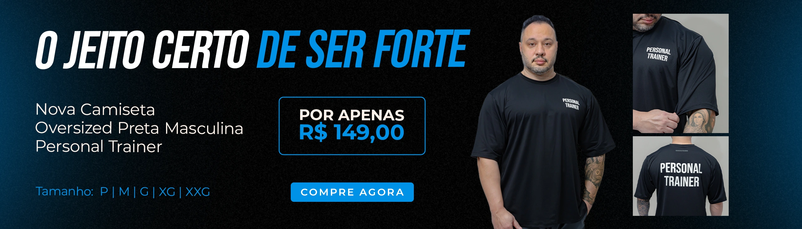 Banner Camiseta Over | Hardcore