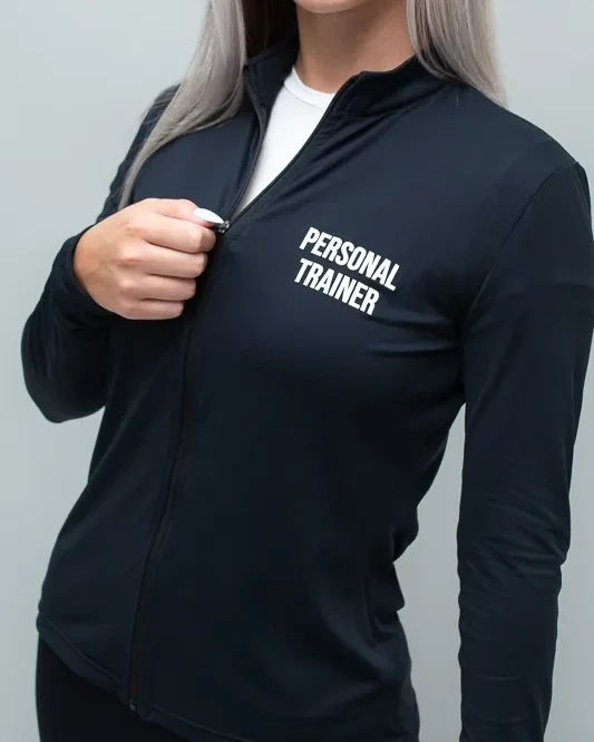 Casaquinho Preto Feminino Personal Trainer 