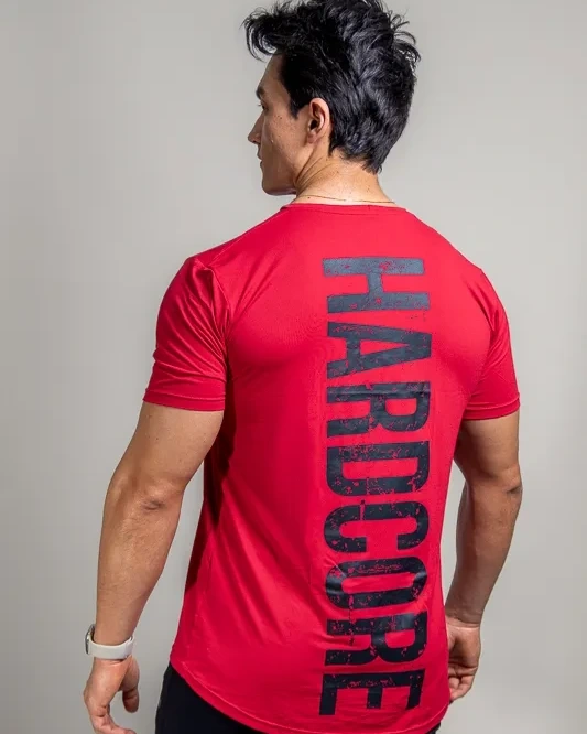 Camiseta Vermelha Treino Dry Hardcore Academia