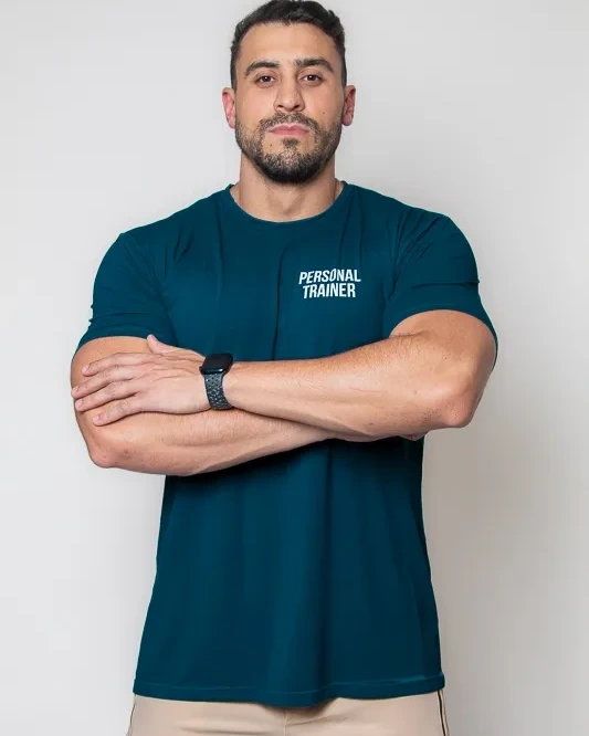 Camiseta Petróleo Personal Trainer Masculina 