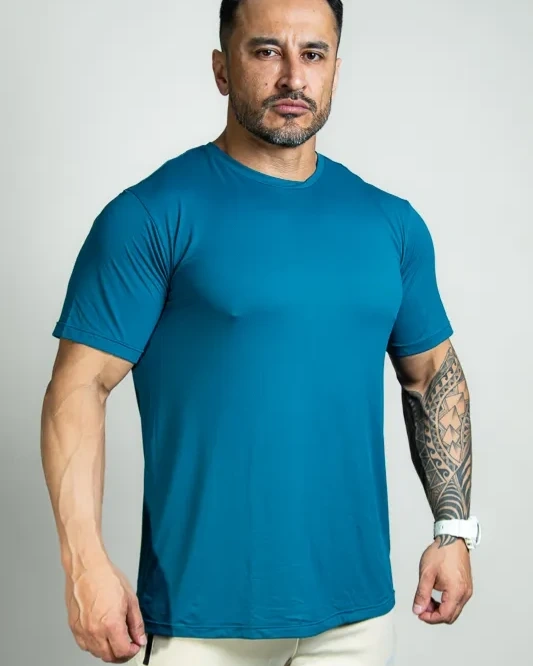 Camiseta Básica Azul Petróleo