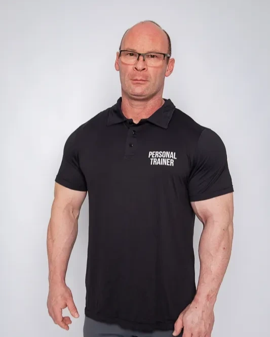 Camisa Polo Preta Masculina Personal Trainer Academia Hardcore Training