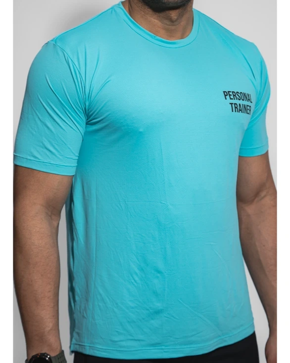 Camiseta Azul Celeste Masculina Personal Trainer (Edição Especial Novembro Azul)